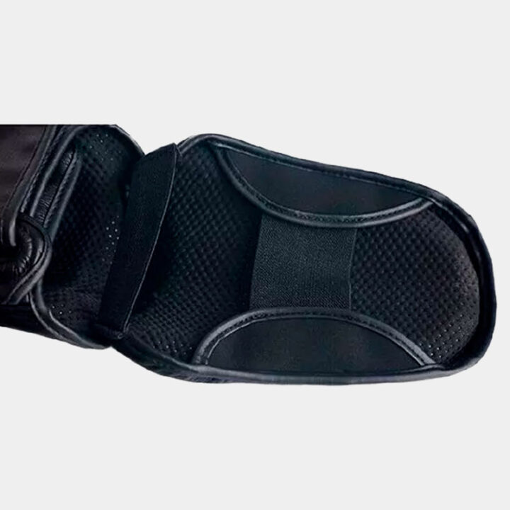 Protector Tibial - Najabj Leather Giant (Negro/Dorado) | MMA Espartano