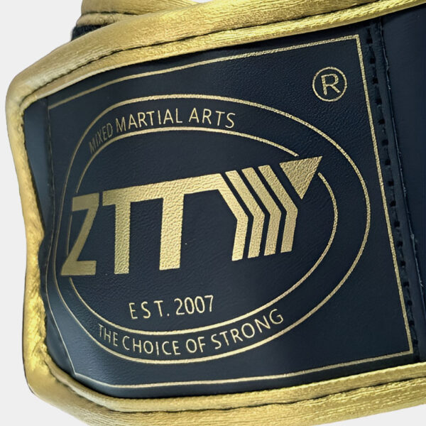 Protector Tibial Rigido - Ztty (Gris/Dorado) - Imagen 4