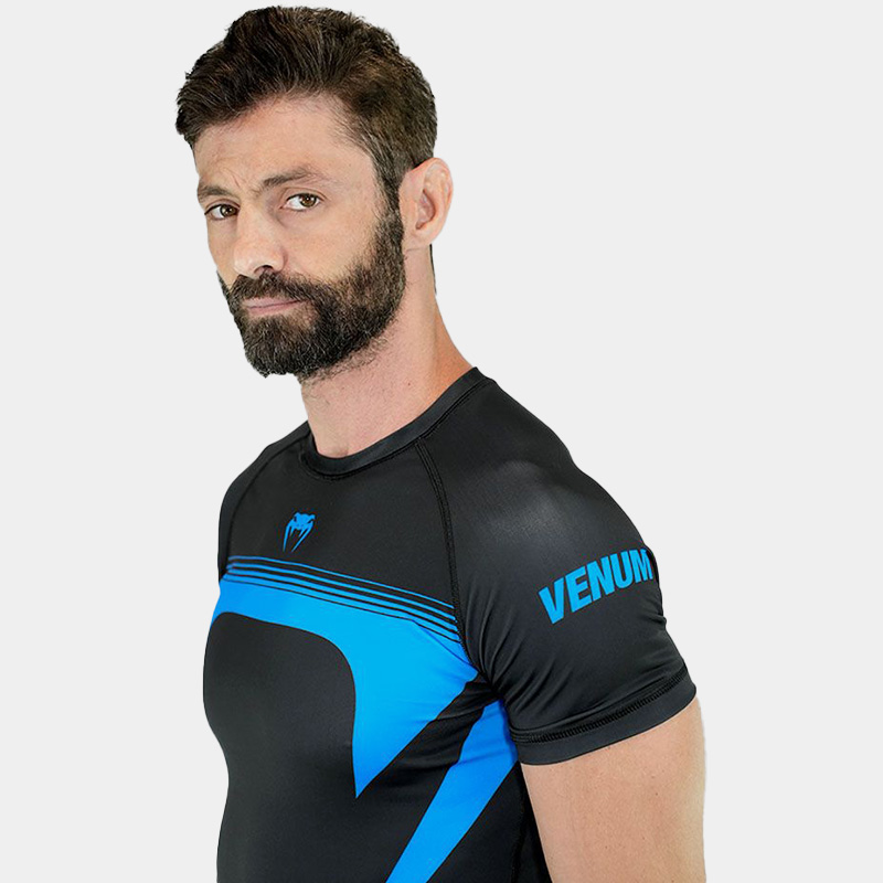 Rashguard MC Remera Térmica - Venum Apex No Gi (Negro/Azul)