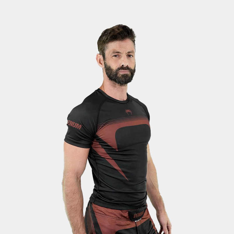 Rashguard MC Remera Térmica - Venum Apex No Gi (Negro/Marrón)