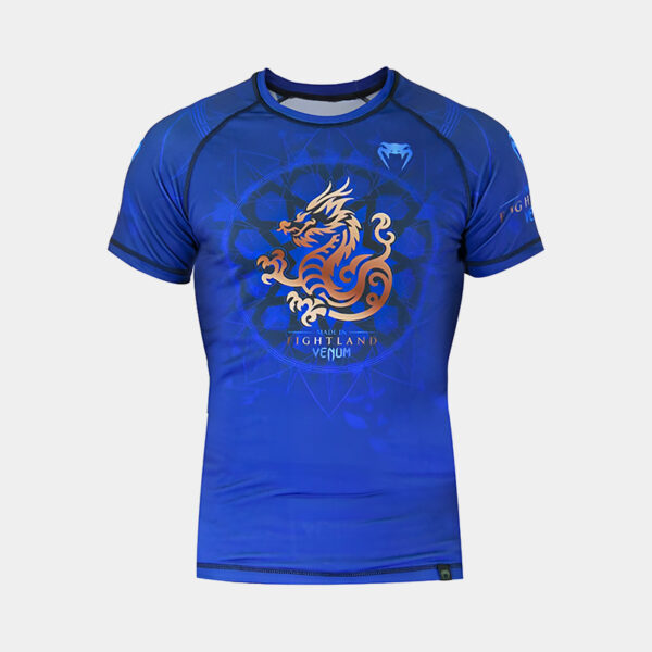 Rashguard M/C Remera Térmica - Venum Dragon Mandala (Azul)