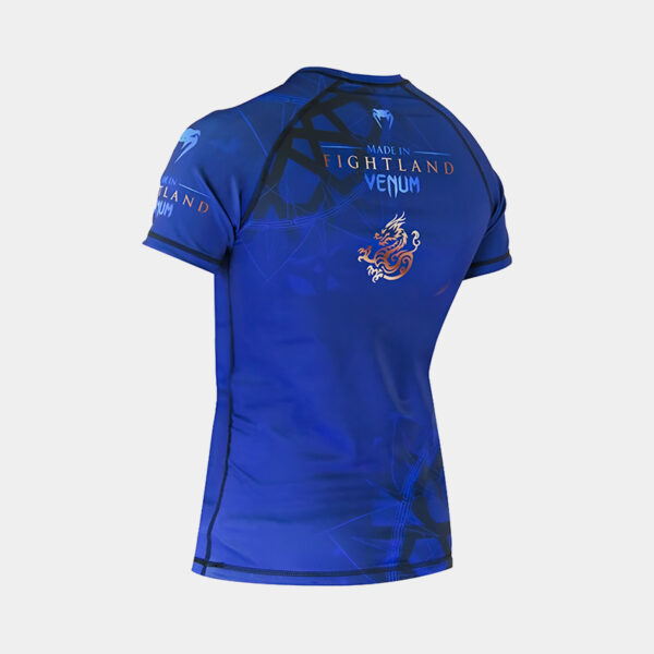 Rashguard M/C Remera Térmica - Venum Dragon Mandala (Azul)