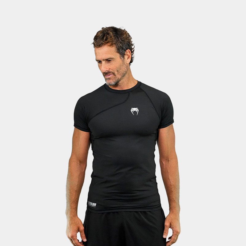 Rashguard M/C Remera Térmica - Venum Flow (Negro)