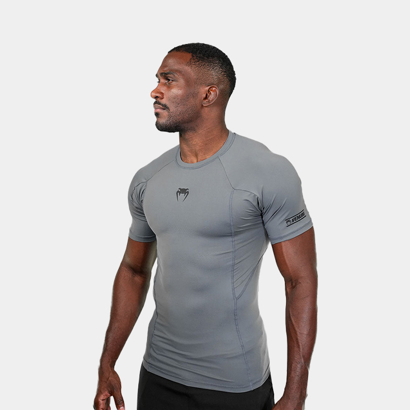 Rashguard M/C Remera Térmica - Venum Limitless (Gris) - Imagen 2