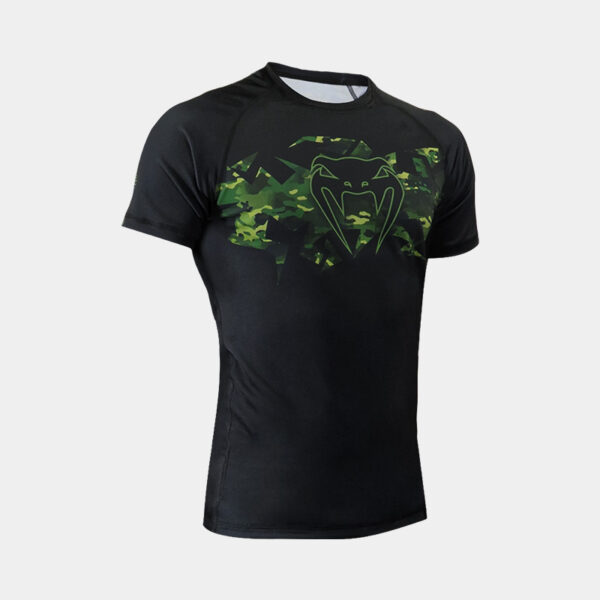 Rashguard M/C Termica - Venum Explosion Camo (Negro/Verde)