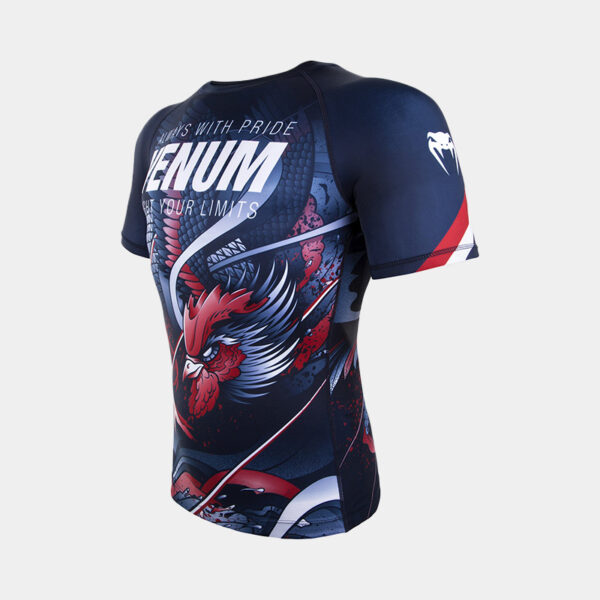 Rashguard M/C Termica - Venum Rooster (Azul/Naranja)