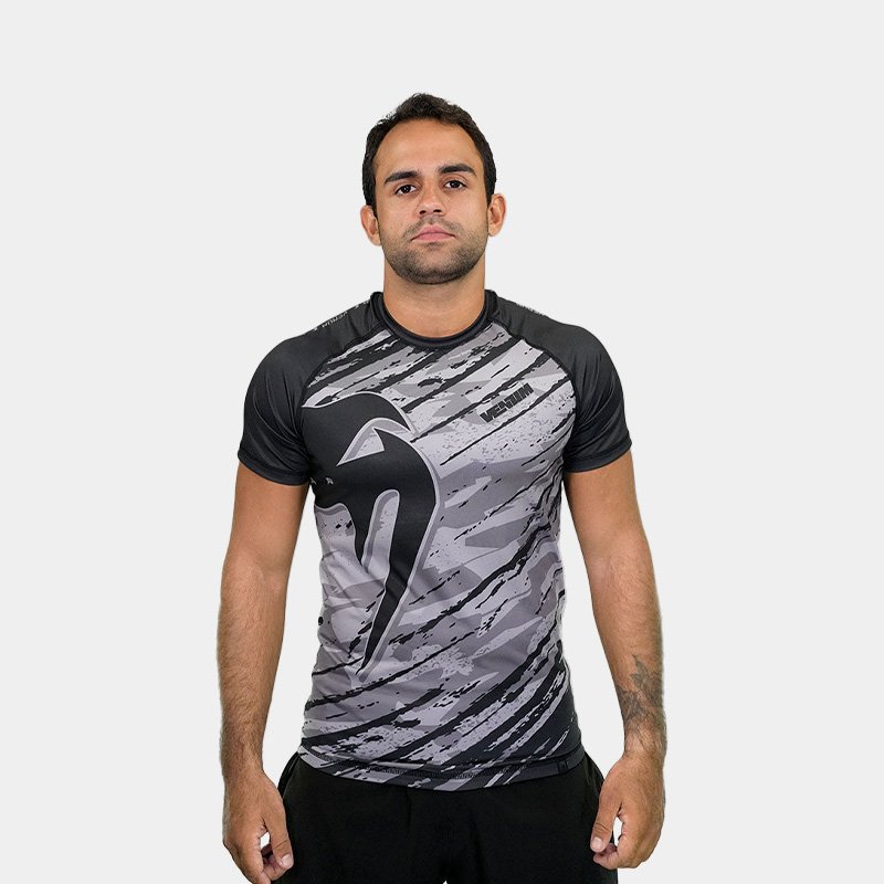 Rashguard M/C - Venum Giant Classic Impact (Negro/Gris)