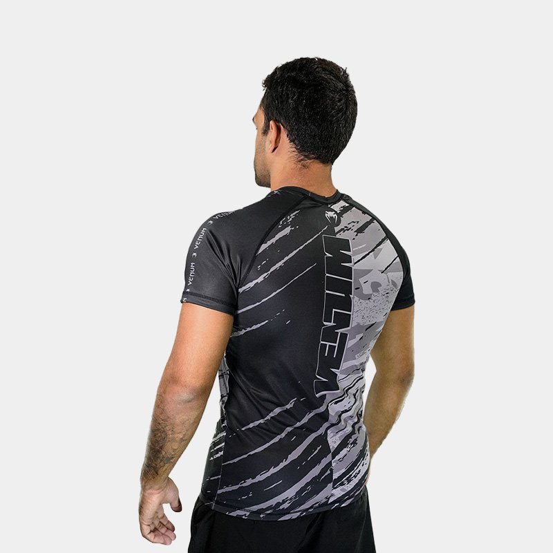 Rashguard M/C - Venum Giant Classic Impact (Negro/Gris)