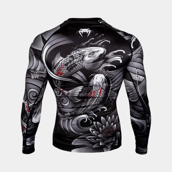 Rashguard ML Remera Termica - Venum Koi 2.0 (Negro/Rojo)