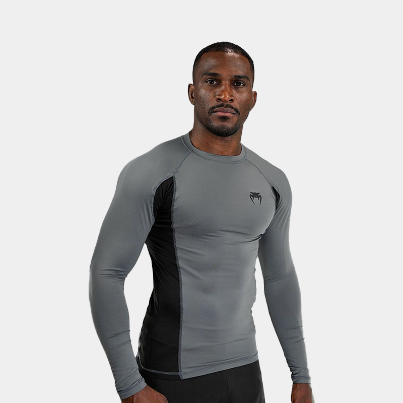 Rashguard M/L Remera Térmica - Venum Unmatched (Gris/Negro) - Imagen 2
