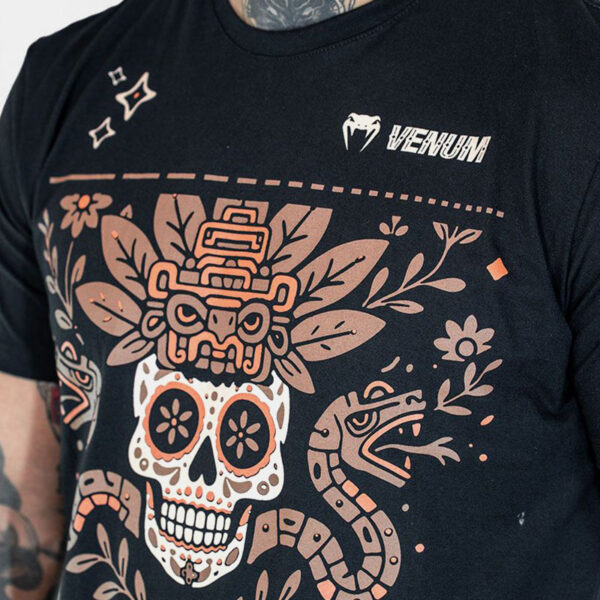 Remera M/C Deportiva Algodón - Venum Santa Muerte Nox Bellum (Negro)