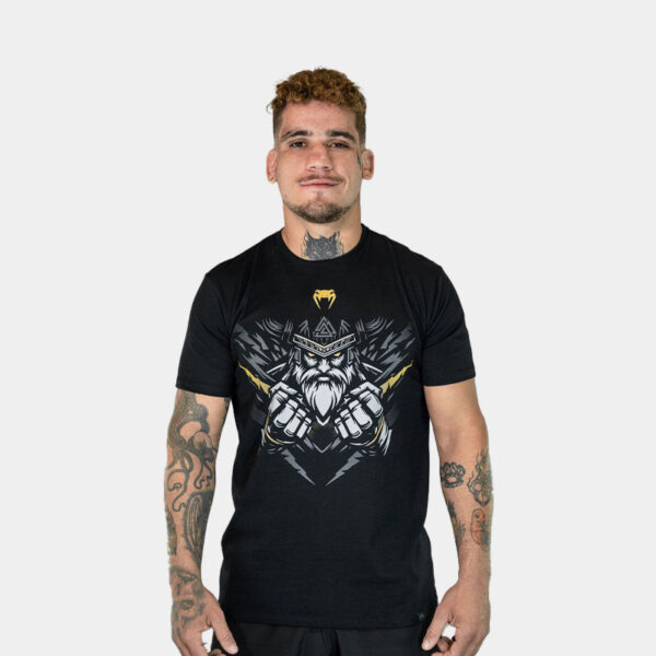 Remera M/C Deportiva Algodón - Venum Vikingo Nordik Chaos (Negro)