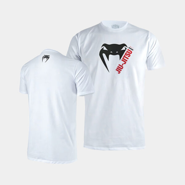 Remera M/C De Algodón - Venum Basic Light Jiu Jitsu (Blanco)