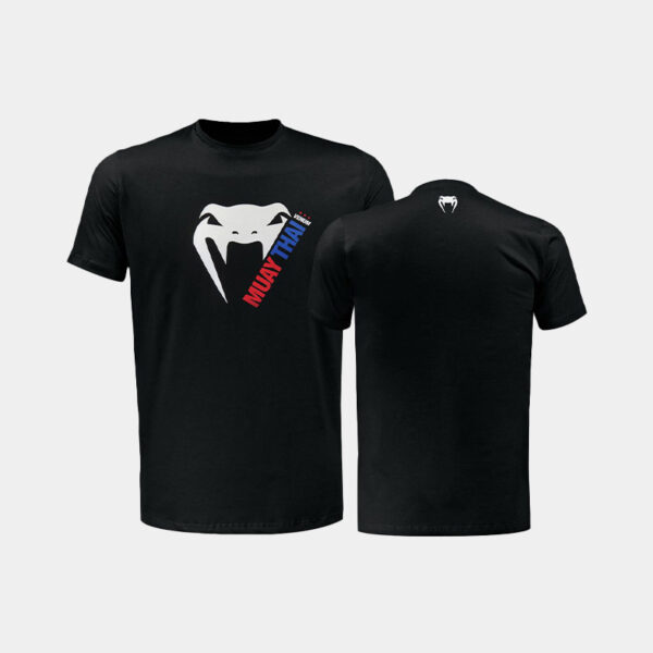 Remera M/C De Algodón - Venum Basic Light Muay Thai (Negro)