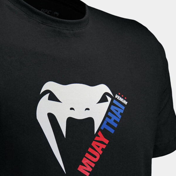 Remera M/C De Algodón - Venum Basic Light Muay Thai (Negro)