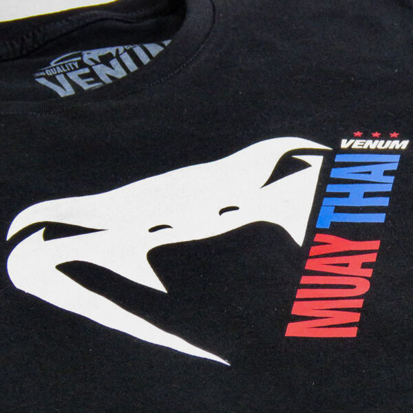 Remera M/C De Algodón - Venum Basic Light Muay Thai (Negro)
