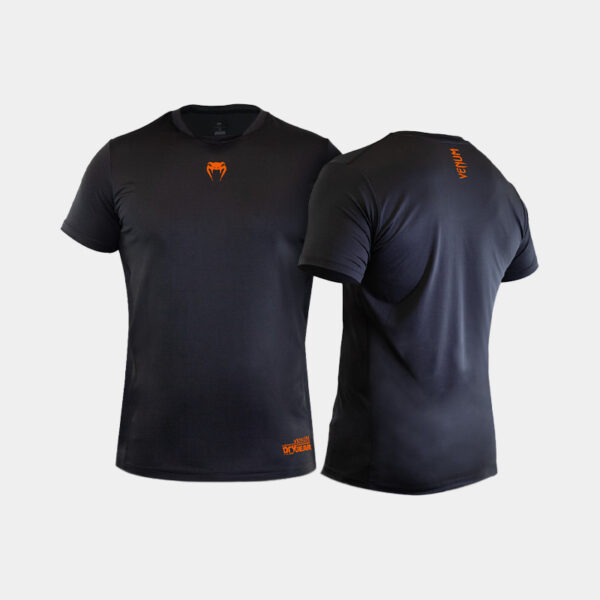 Remera M/C - Venum Performance Drygear Origins (Negro/Naranja)
