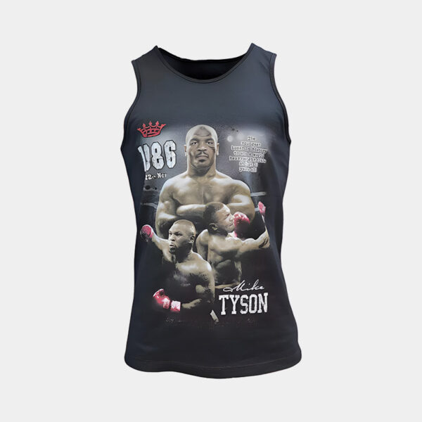 Remera Musculosa Algodón De Boxeo - Genesis Mike Tyson (Negro)