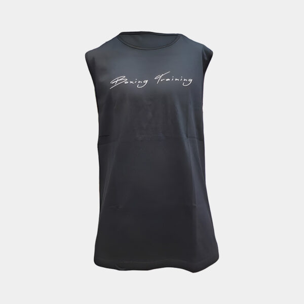 Remera Musculosa Oversize De Entrenamiento - Genesis Boxing (Negro)