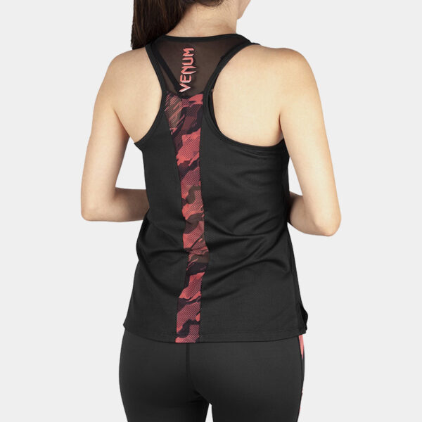 Remera Musculosa Women - Venum Tecmo (Negro/Coral)