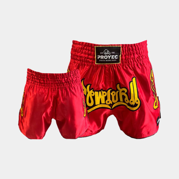 Short Muay Thai - Proyec (Rojo/Amarillo)