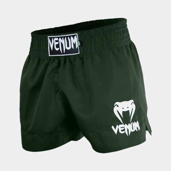 Short Muay Thai - Venum Classic Military (Verde Oscuro)