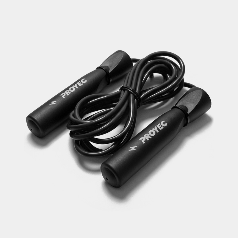 Soga De Salto Con Ruleman - Proyec Sprint (Negro)
