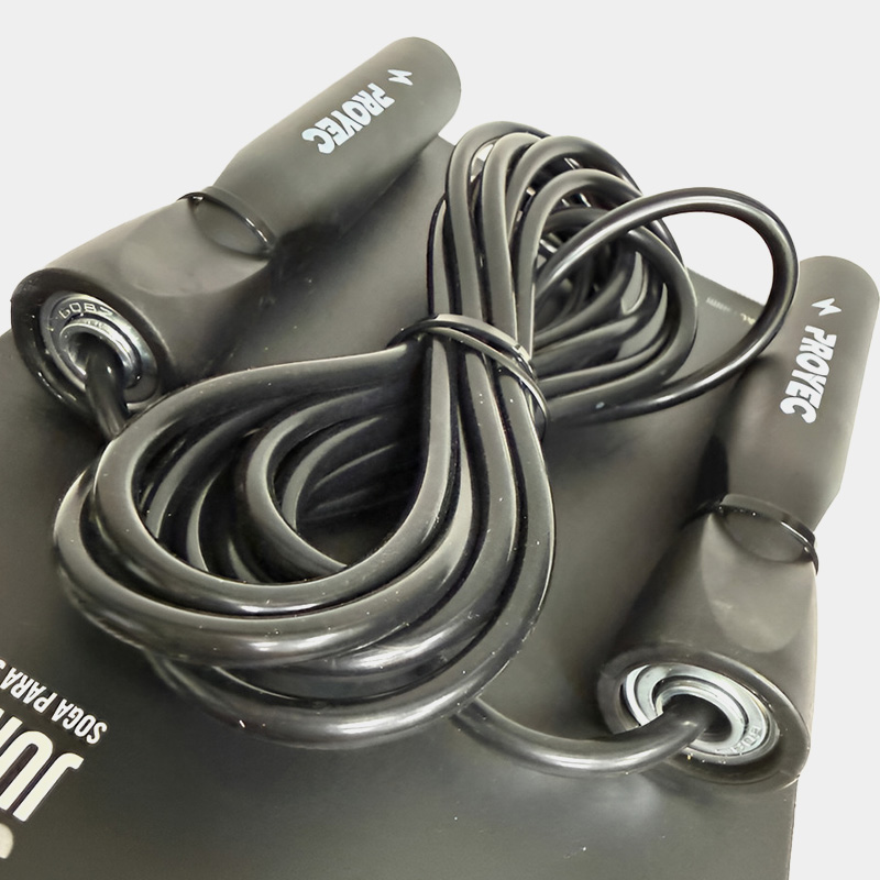 Soga De Salto Con Ruleman - Proyec Sprint (Negro) - Imagen 3