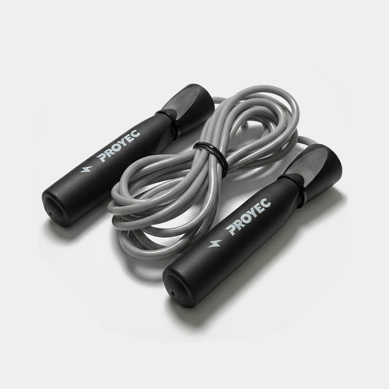 Soga De Salto Con Ruleman - Proyec Sprint (Plateado)