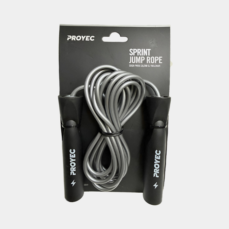 Soga De Salto Con Ruleman - Proyec Sprint (Plateado) - Imagen 2