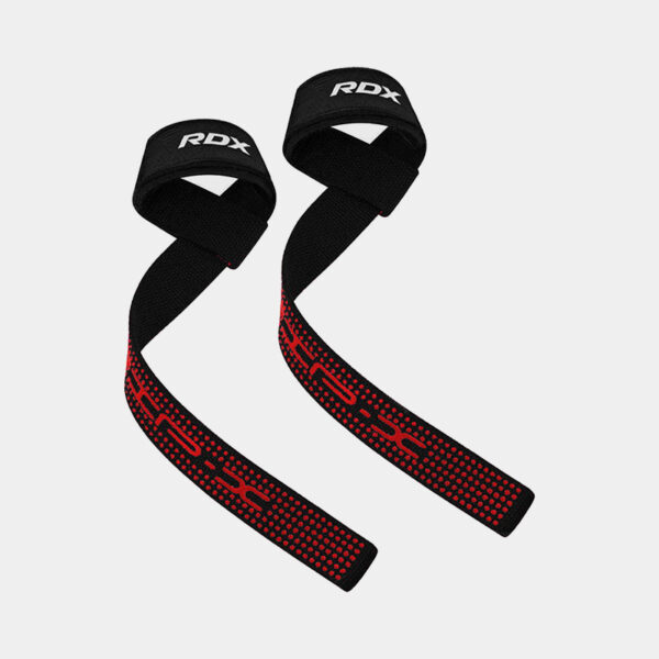 Straps Cintas De Agarre Levantamiento - RDX S4 (Negro/Rojo)