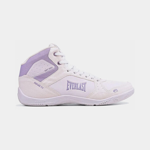 Zapatillas Botas De Boxeo - Everlast Box Ring 3 (Blanco/Lila)
