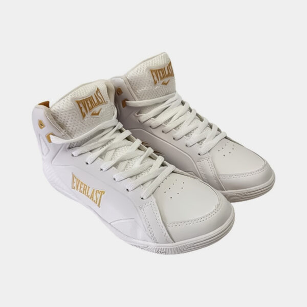 Zapatillas Botas De Boxeo - Everlast Box Station 3 (Blanco/Dorado) - Imagen 2