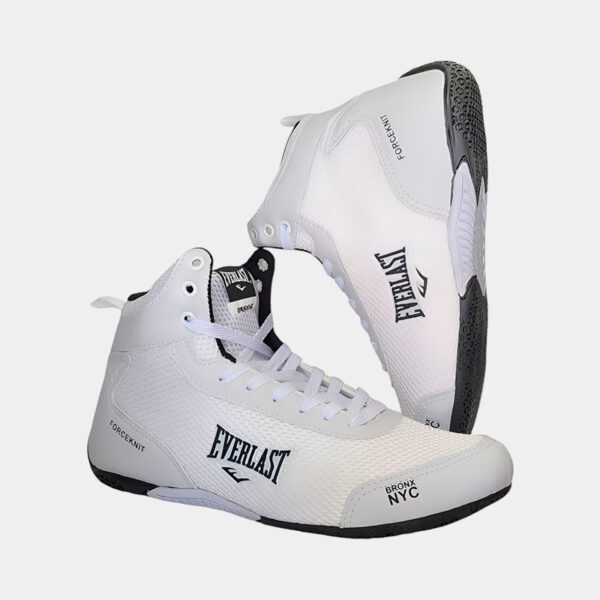 Zapatillas Botas De Boxeo - Everlast Forceknit (Blanco/Negro)