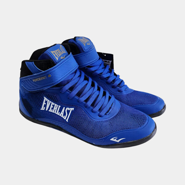 Zapatillas Botas De Boxeo - Everlast Forceknit F4 (Azul)