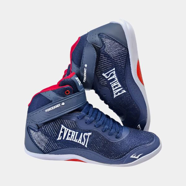 Zapatillas Botas De Boxeo - Everlast Forceknit F4 (Azul/Rojo)