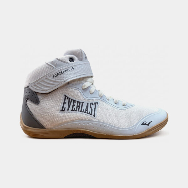 Zapatillas Botas De Boxeo - Everlast Forceknit F4 (Blanco/Celeste)