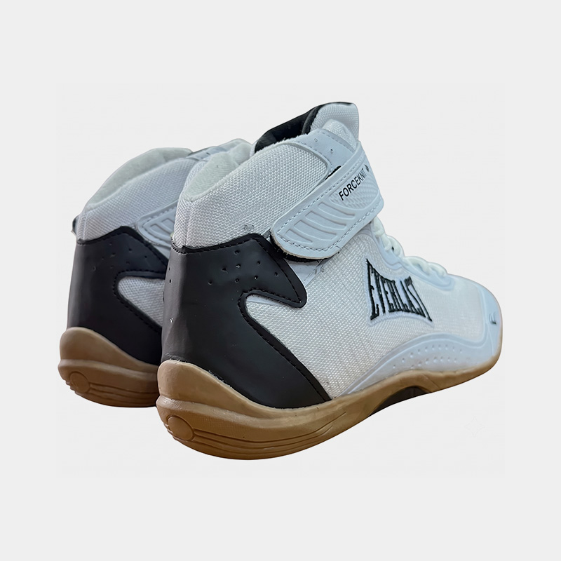 Zapatillas Botas De Boxeo - Everlast Forceknit F4 (Blanco/Celeste)