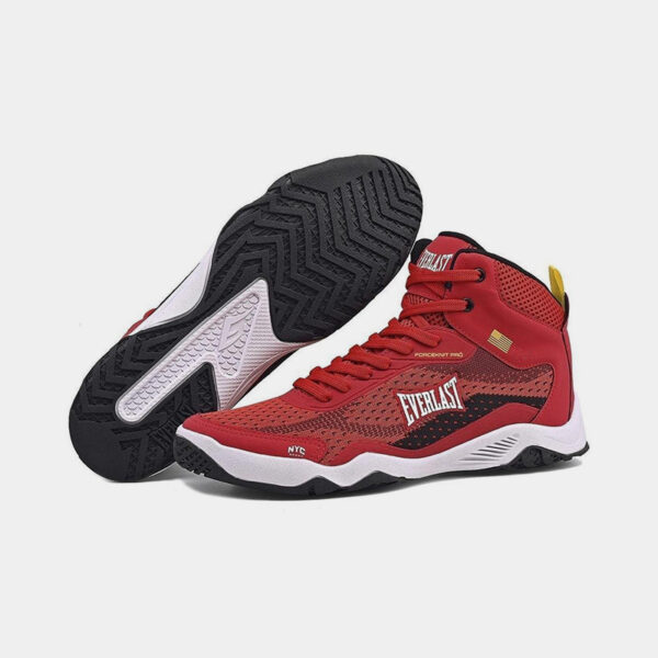 Zapatillas Botas De Boxeo - Everlast Forceknit Pro (Rojo)