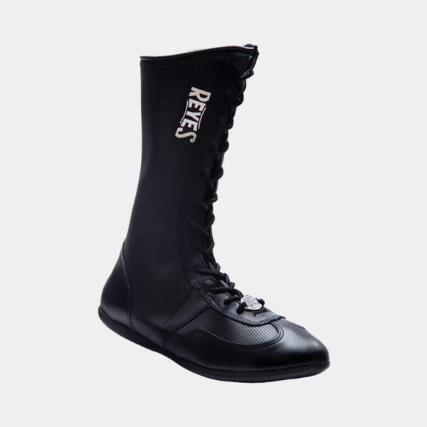 Zapatillas Botas De Boxeo Profesionales Cuero - Cleto Reyes (Negro) - Imagen 2