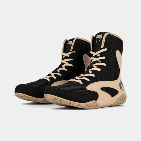 Zapatillas Botas De Boxeo - Venum Contender (Negro/Beige)