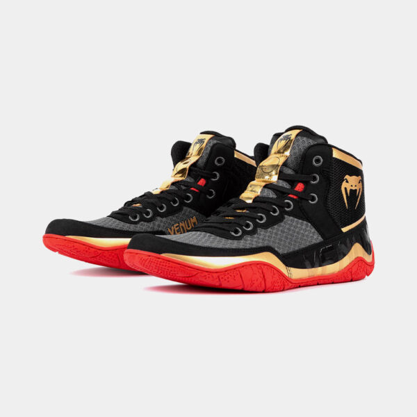 Zapatillas Deportivas - Venum Elite (Negro/Rojo/Dorado)