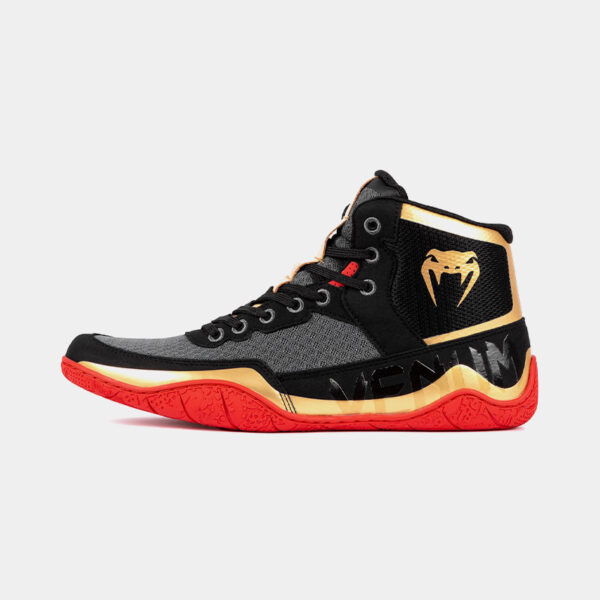 Zapatillas Deportivas - Venum Elite (Negro/Rojo/Dorado)